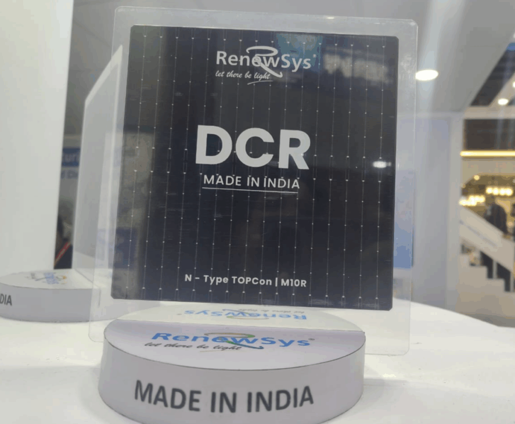 RenewSys launches TOPCon solar cells at REI 2025