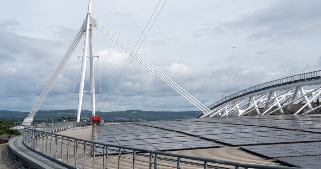 WRU activates solar panels with 3,300 panels at the Principality Stadium